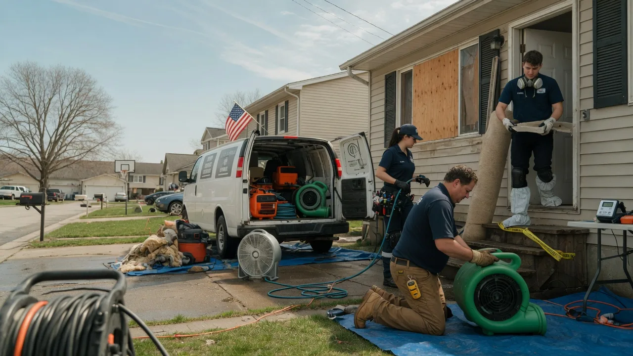 Water Damage Restoration in Pershing, IN near me